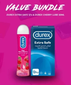 Durex Pack of 2: Play Cherry Lube & Extra Safe Condoms