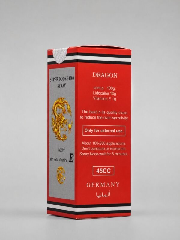 Dragon Delay Spray 34000 – Lidocaine Delay Spray for Men | Long Timing