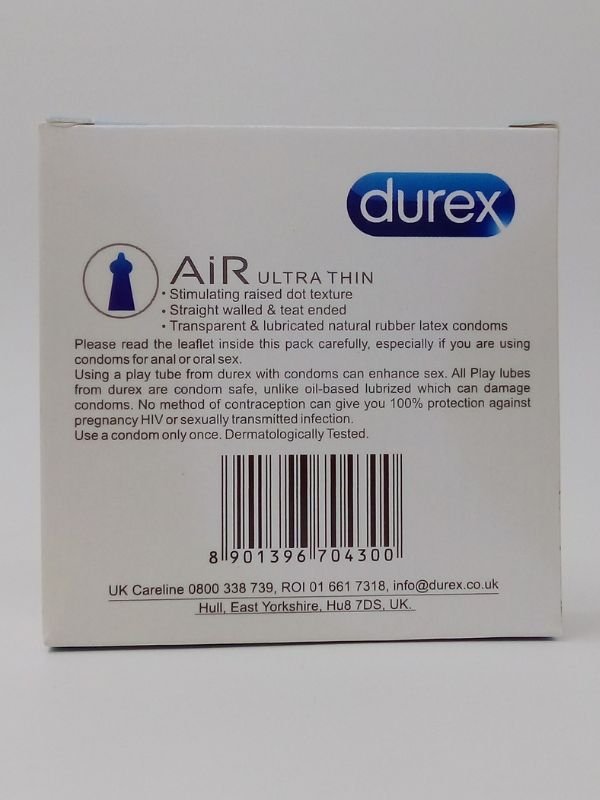 Durex Condoms Air Ultra Thin 3 Pieces