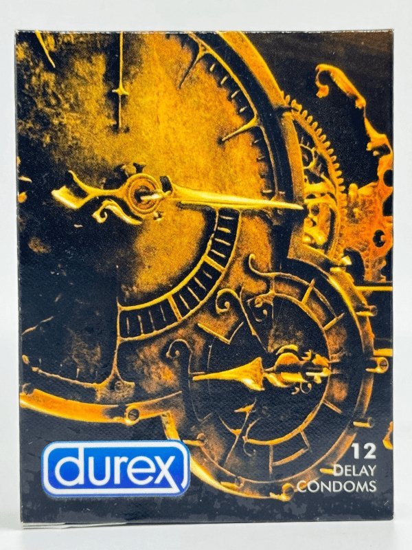Durex Delay Condoms - 12 Lubricated Condoms (Expiry 4-2026)