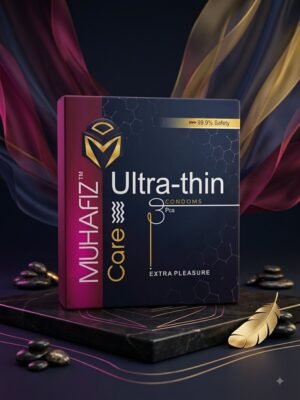 Muhafiz Ultra Thin Condoms – Pack of 3 | Natural Latex, Extra Sensitivity