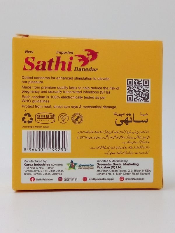 Sathi Condom Danedar - 4 Dotted Condoms