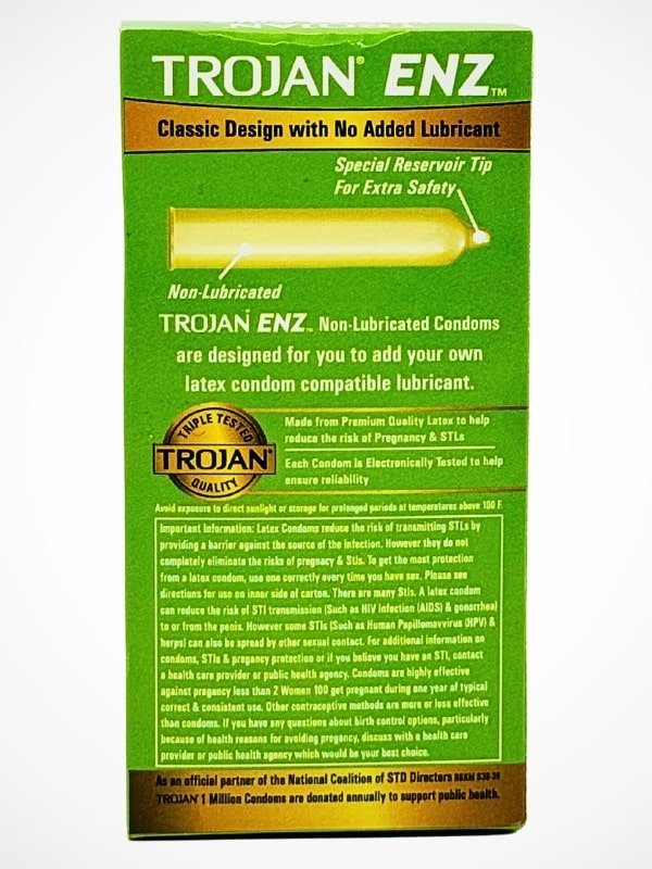 Trojan Ultra ENZ Condoms - 12 Premium Latex Comfort Condoms for Men